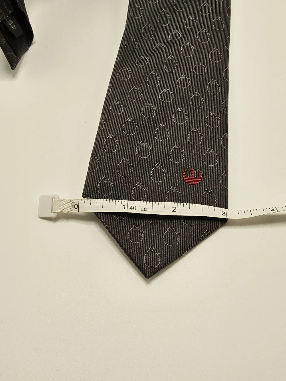 Star Wars 100% Silk Necktie – Millennium Falcon & Rebel Alliance (Dark Grey)